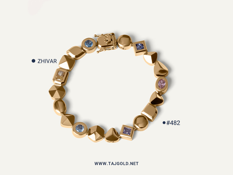 دستبند طلا زنانه ژیوار